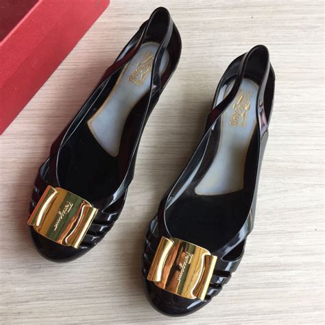 salvatore ferragamo jelly shoes original vs fake|ferragamo leather.